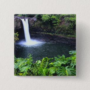 Chapa Cuadrada Hawái, Isla Grande, Hilo, Cataratas del Arcoíris,