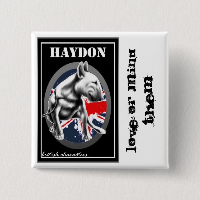 Chapa Cuadrada Haydon Pin (Anverso)