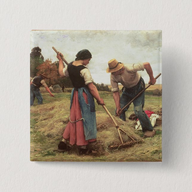 Chapa Cuadrada Haymaking, 1880 (Anverso)