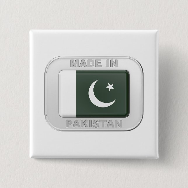 Chapa Cuadrada Hecho en Pakistán (Anverso)