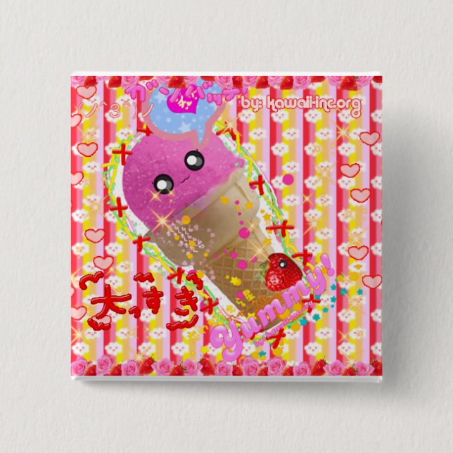 Chapa Cuadrada ¡Helado del luv I! (Anverso)