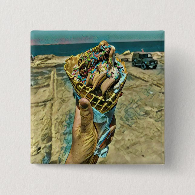 Chapa Cuadrada Helados rociados (Anverso)