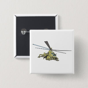 Chapa Cuadrada Helicóptero personalizado "Hind"