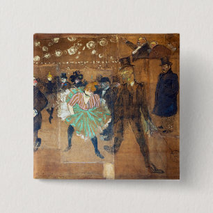 Chapa Cuadrada Henri de Toulouse-Lautrec - Baile en el Rouge