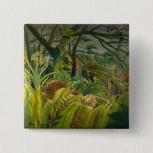 Chapa Cuadrada Henri Rousseau - ¡Sorprendido!