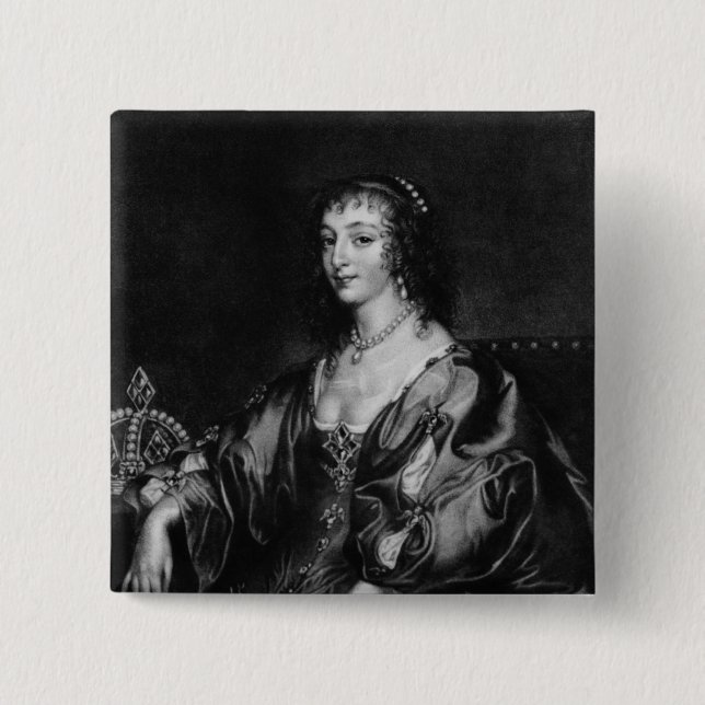 Chapa Cuadrada Henrietta Maria (Anverso)