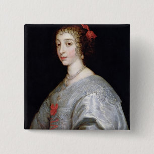 Chapa Cuadrada Henrietta-Maria de Francia