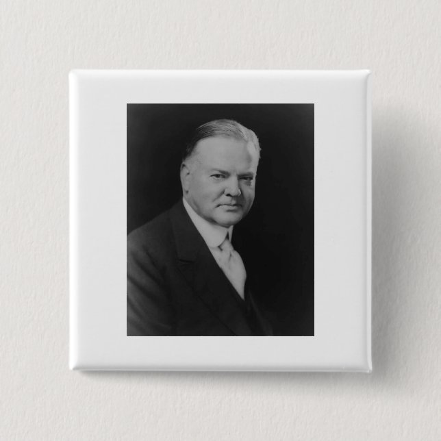 Chapa Cuadrada Herbert Hoover (Anverso)