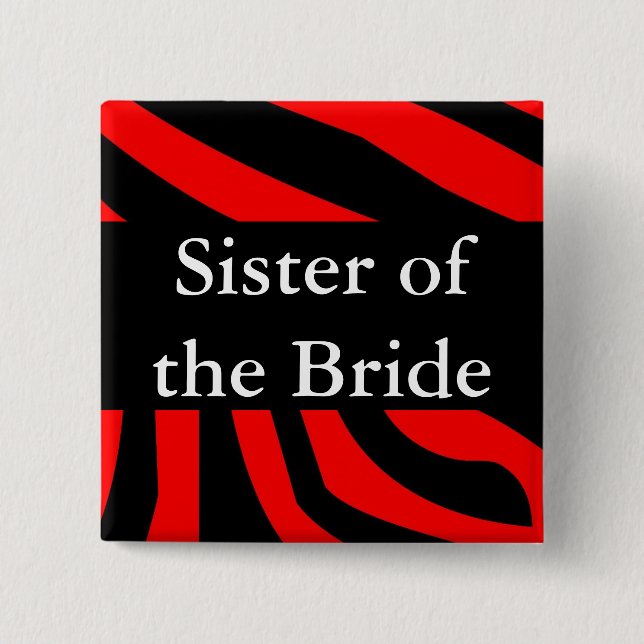 Chapa Cuadrada Hermana de la novia (Anverso)