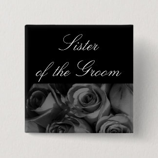 Chapa Cuadrada Hermana del Groom - Estilo de letra/tamaño - Lucia