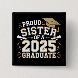 Chapa Cuadrada Hermana Orgullosa De Una Familia De Graduados De L