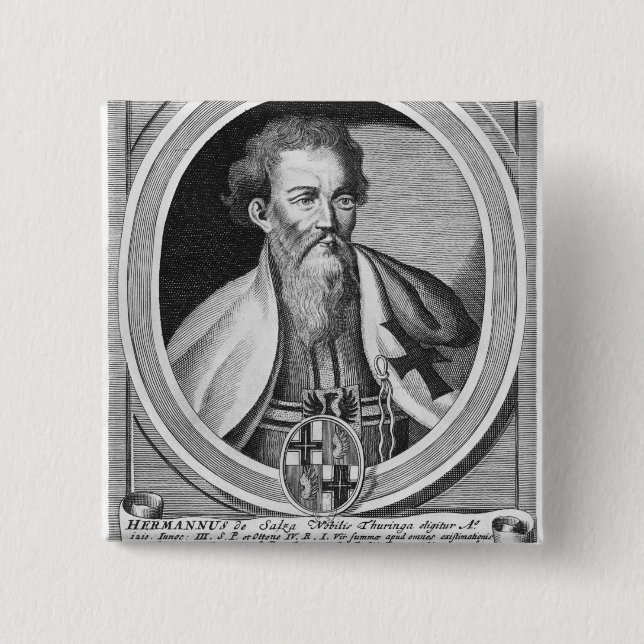 Chapa Cuadrada Hermann de Salza (Anverso)