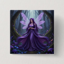 Chapa Cuadrada Hermoso Febrero Amethyst Fairy