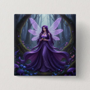 Chapa Cuadrada Hermoso Febrero Amethyst Fairy