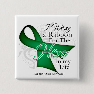 Chapa Cuadrada Héroe de la cinta del cáncer de hígado en mi vida
