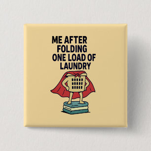 Chapa Cuadrada Héroe de lavandería - Un solo carga, ¡poder comple