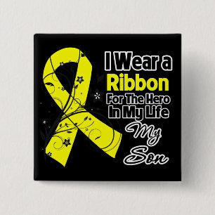 Chapa Cuadrada Héroe del hijo en mi sarcoma de la vida