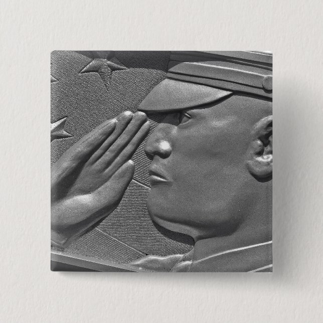 Chapa Cuadrada Héroe Veterano de Guerra Honor (Anverso)