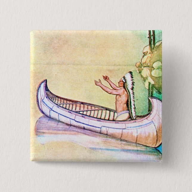 Chapa Cuadrada Hiawatha Magic Canoe (Anverso)