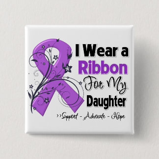Chapa Cuadrada Hija - Cinta de Cáncer Pancreática