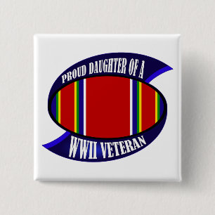 Chapa Cuadrada Hija del veterinario de WWII