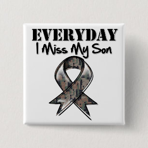 Chapa Cuadrada Hijo - Srta. diaria My Hero Military de I