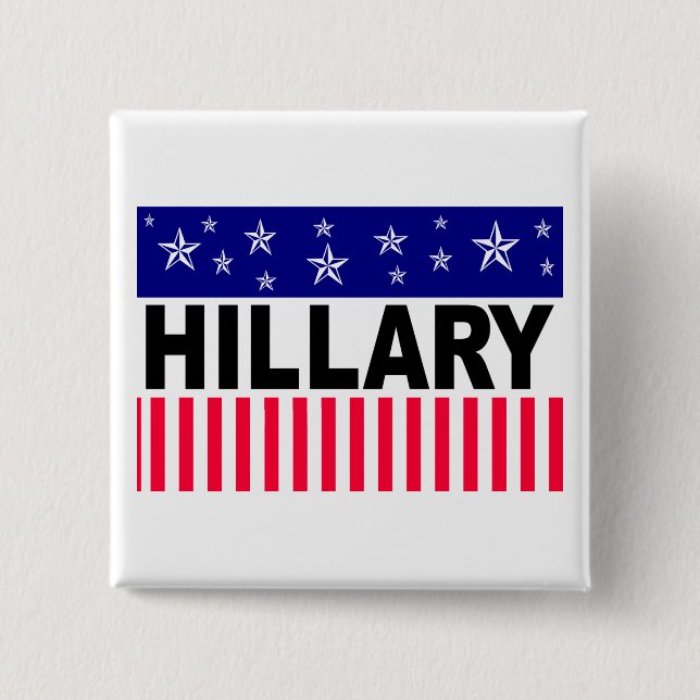 Chapa Cuadrada Hillary (Anverso)