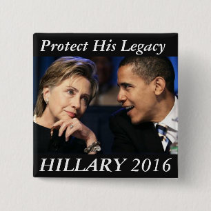 Chapa Cuadrada Hillary Clinton 2016