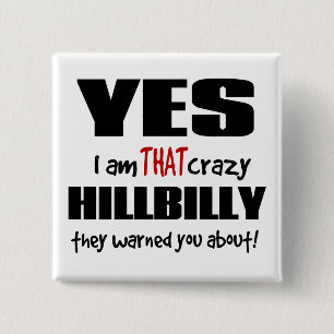 Chapa Cuadrada Hillbilly loco