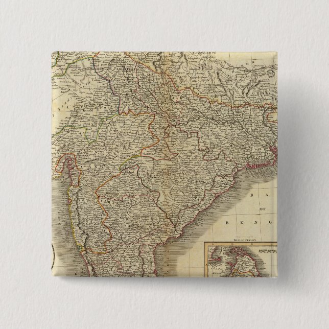 Chapa Cuadrada Hindoostan, Ceilán (Anverso)