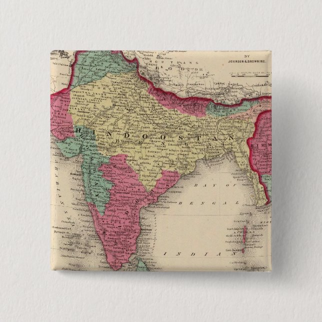 Chapa Cuadrada Hindostán o India británica (Anverso)