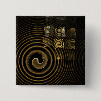 Chapa Cuadrada Hipnosis Abstract Art Button (cuadrado)