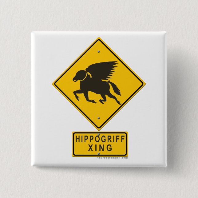 Chapa Cuadrada Hippogriff XING (Anverso)