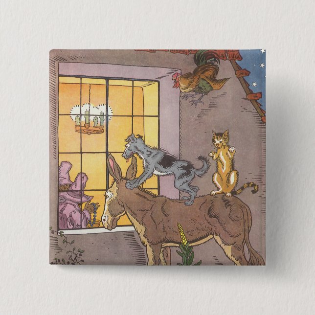 Chapa Cuadrada Historia de hadas de cosecha, músicos de Bremen, H (Anverso)