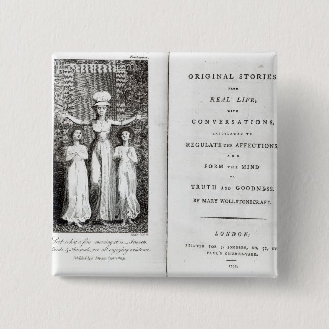 Chapa Cuadrada Historias originales del Frontispiece de Guillermo (Anverso)
