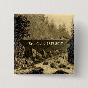 Chapa Cuadrada Histórico Canal Erie Bicentenario Años