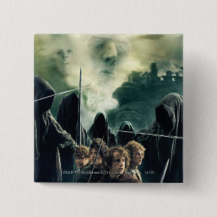Chapa Cuadrada Hobbits listos para la batalla