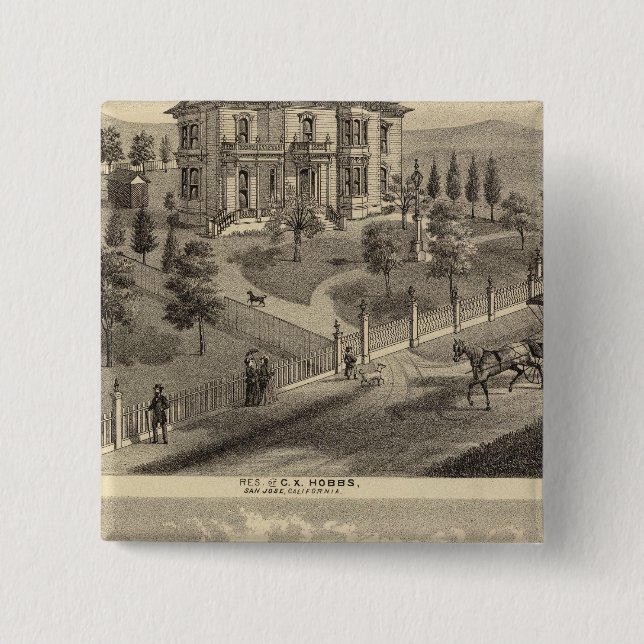 Chapa Cuadrada Hobbs, residencias Bradley (Anverso)