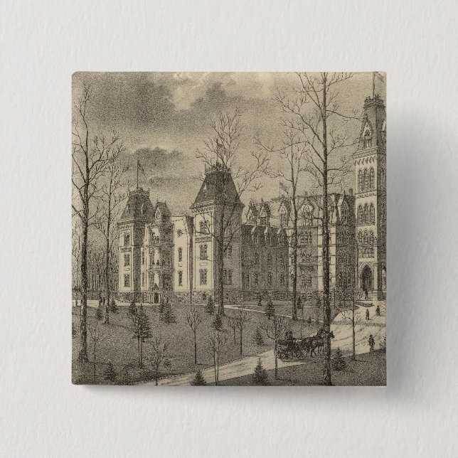 Chapa Cuadrada Hogar Nacional de Soldados, Condado de Milwaukee (Anverso)