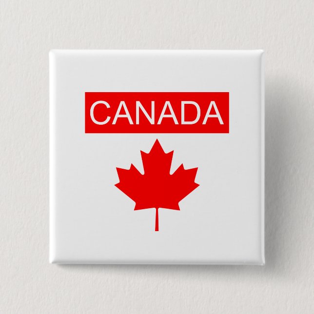 Chapa Cuadrada Hoja de Arce de Canadá  (Anverso)