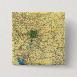 Chapa Cuadrada Hoja de ruta Idaho, Mont, Mapa Wyo