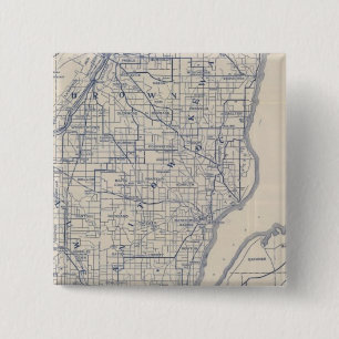 Chapa Cuadrada Hoja de ruta para bicicletas de Wisconsin 2