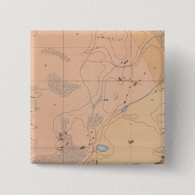 Chapa Cuadrada Hoja detallada de geología XXI (Anverso)