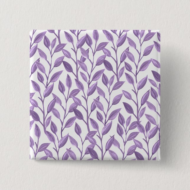 Chapa Cuadrada Hojas de lavanda (Anverso)