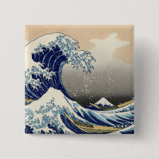 Chapa Cuadrada Hokusai: La gran onda de Kanagawa