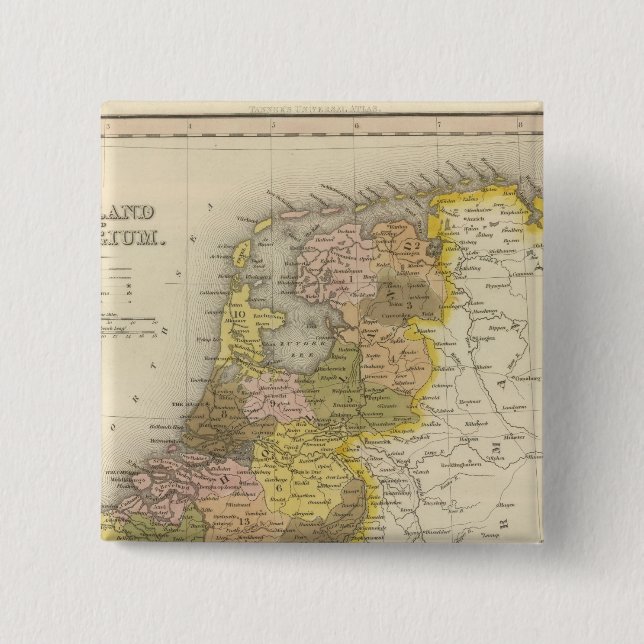 Chapa Cuadrada Holanda Y Bélgica 2 (Anverso)