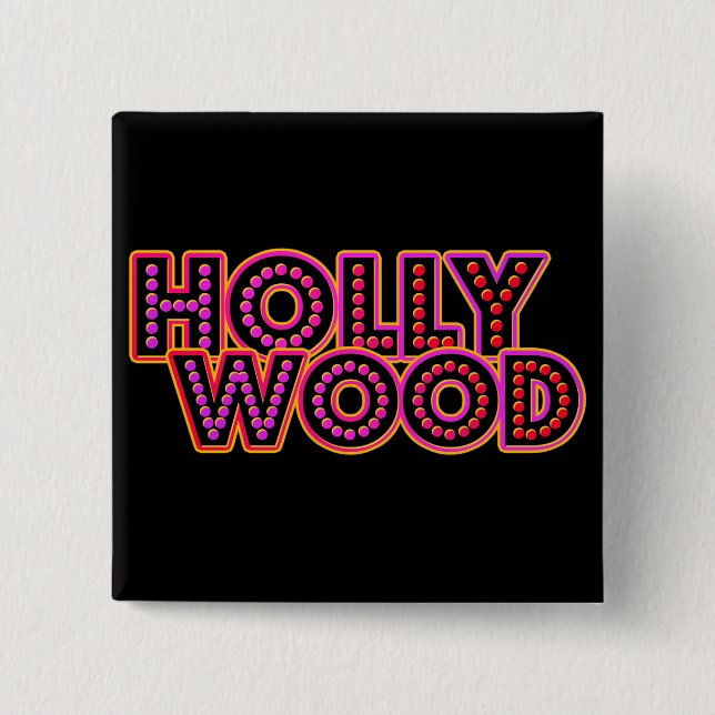 Chapa Cuadrada Hollywood (Anverso)