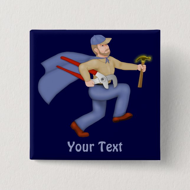 Chapa Cuadrada Hombre de mantenimiento (Anverso)