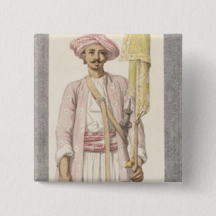 Chapa Cuadrada Hombre de Rocket del sultán de Tipoo (1750-99),
