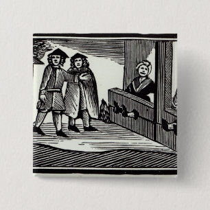 Chapa Cuadrada Hombre y mujer en la acción